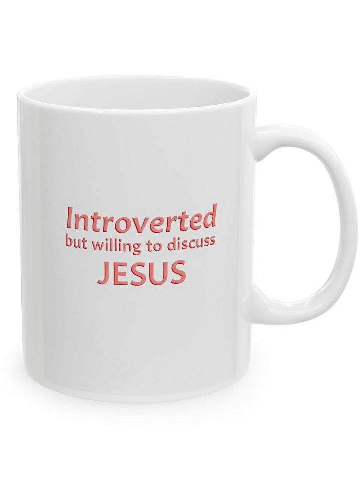 Introverted But Willing To Discuss Jesus Mug product image (1)