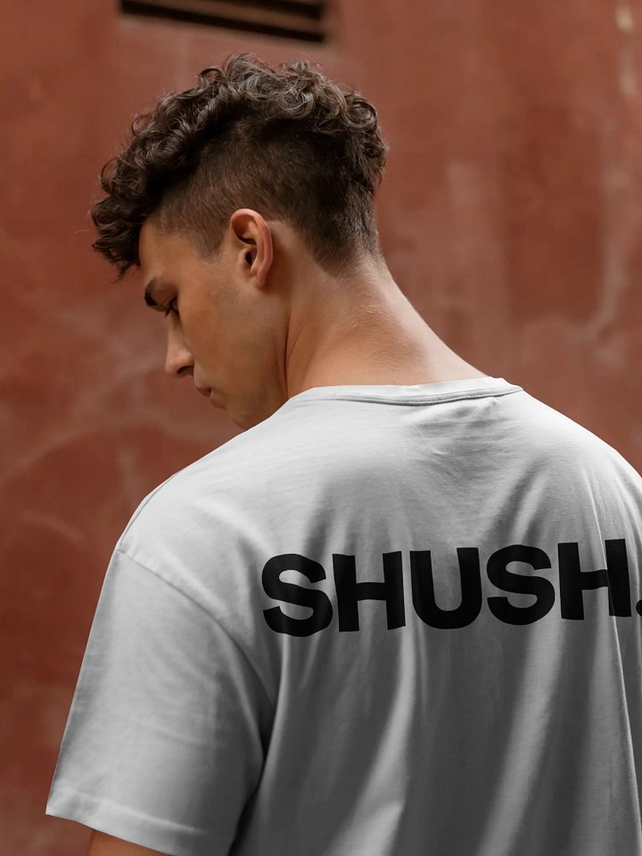SHUSH. Classic Tee – White product image (2)