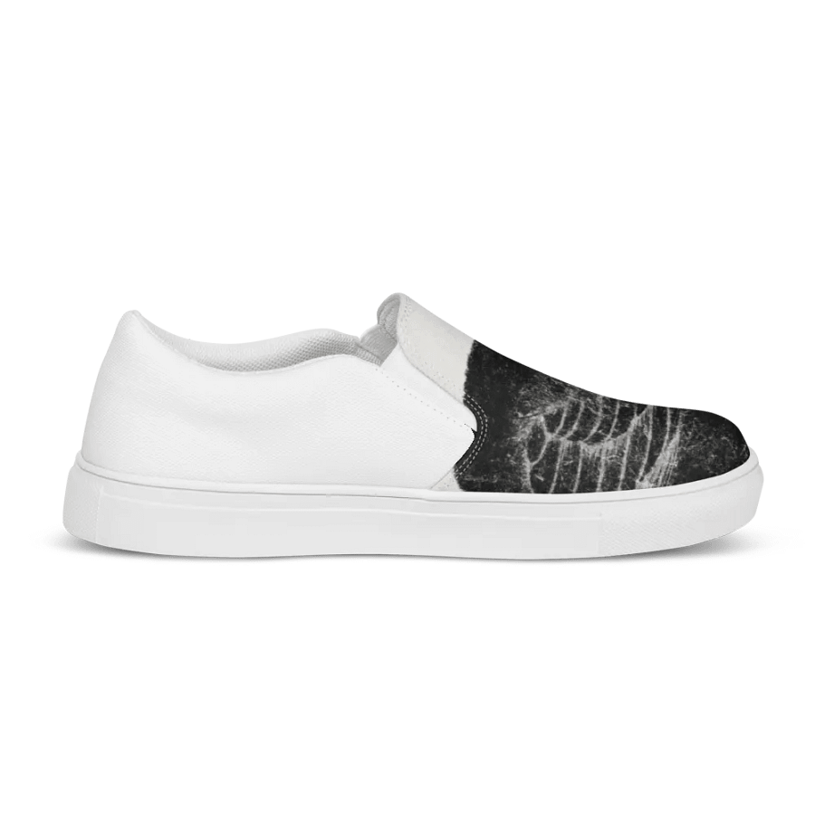 Black and White Men's Slip on Shoes 008 product image (11)