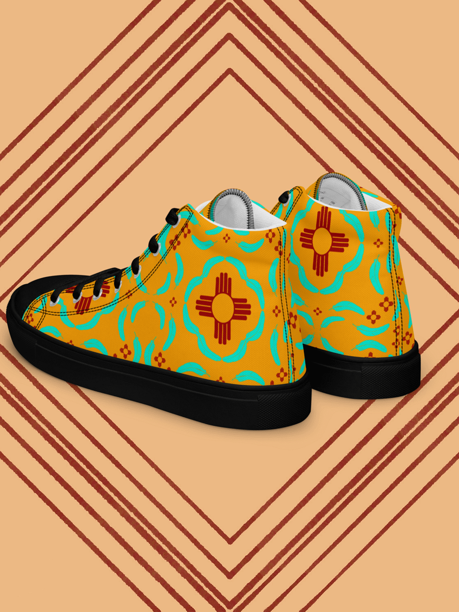 Zia Turquoise Feather High Tops product image (7)
