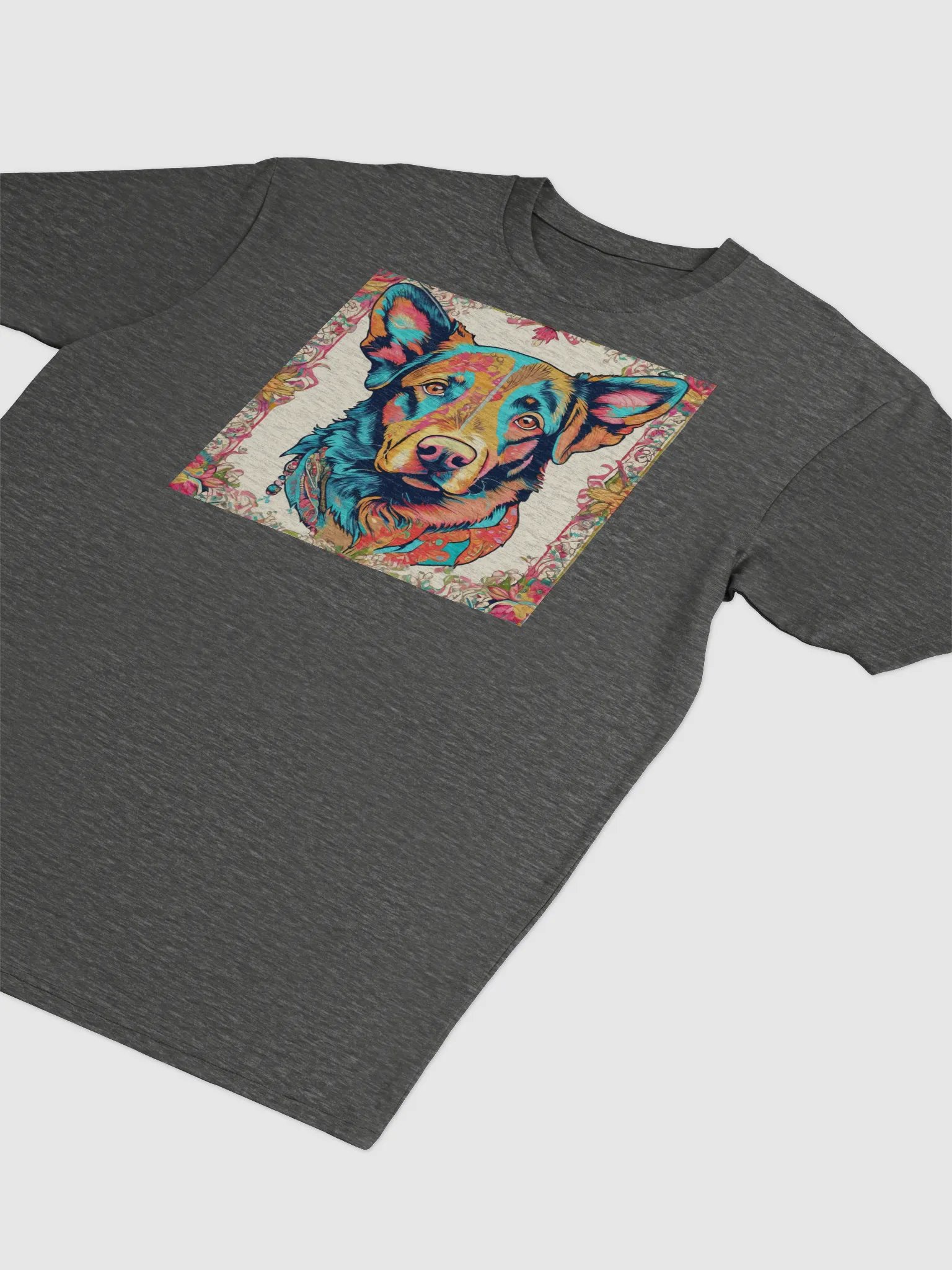 Vibrant Dog Portrait Tee product image (49)