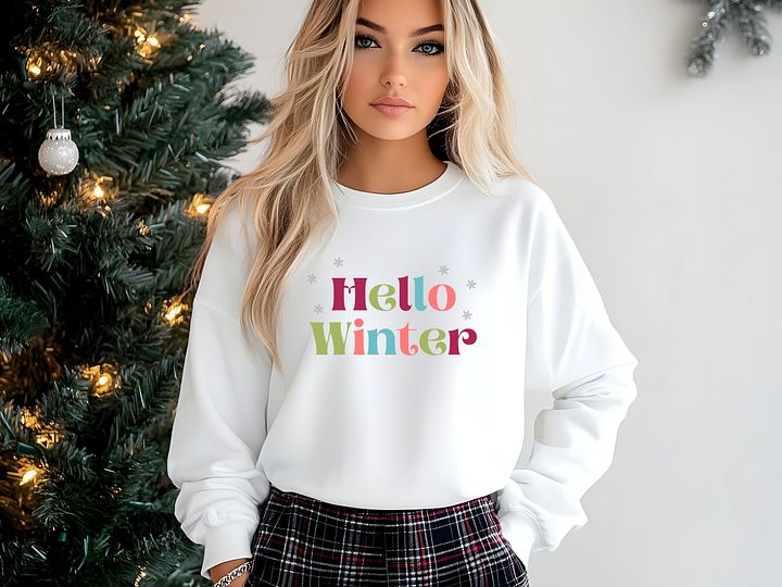 Hello Winter Playful Crewneck product image (1)