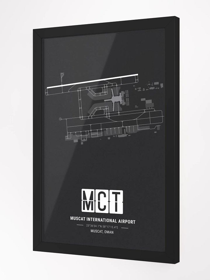 Framed Airport MCT Premium Map On Matt Paper product image (2)
