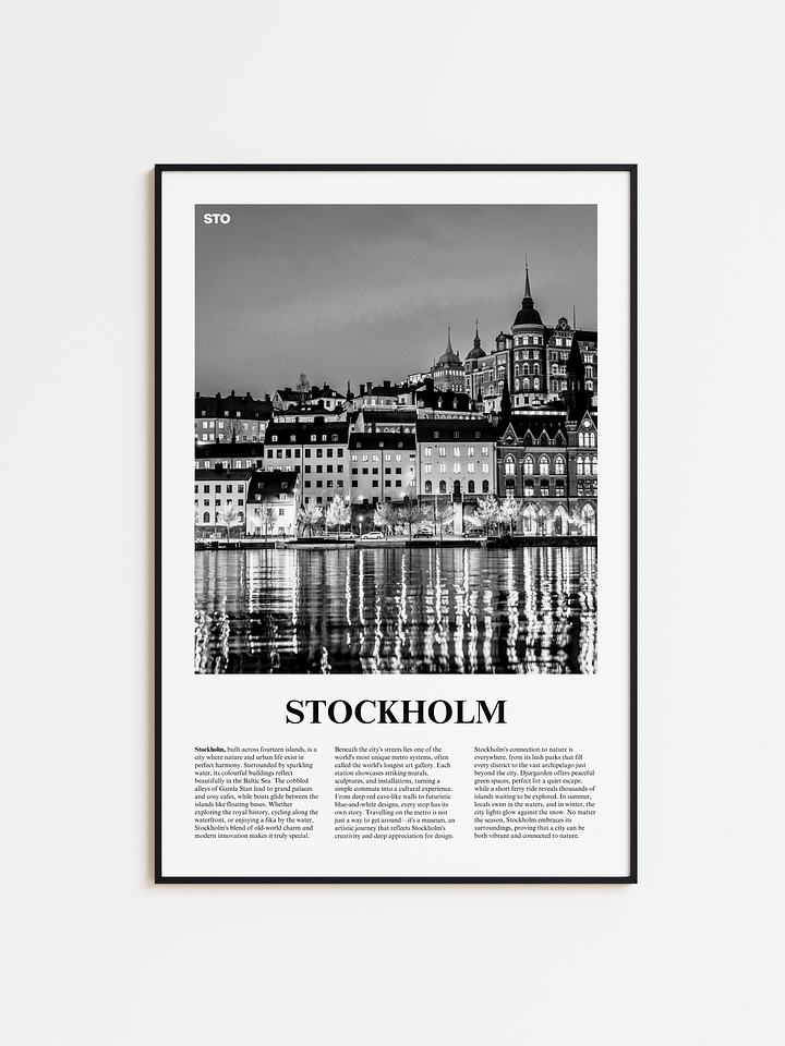 Stockholm 04 Newspaper Poster product image (1)