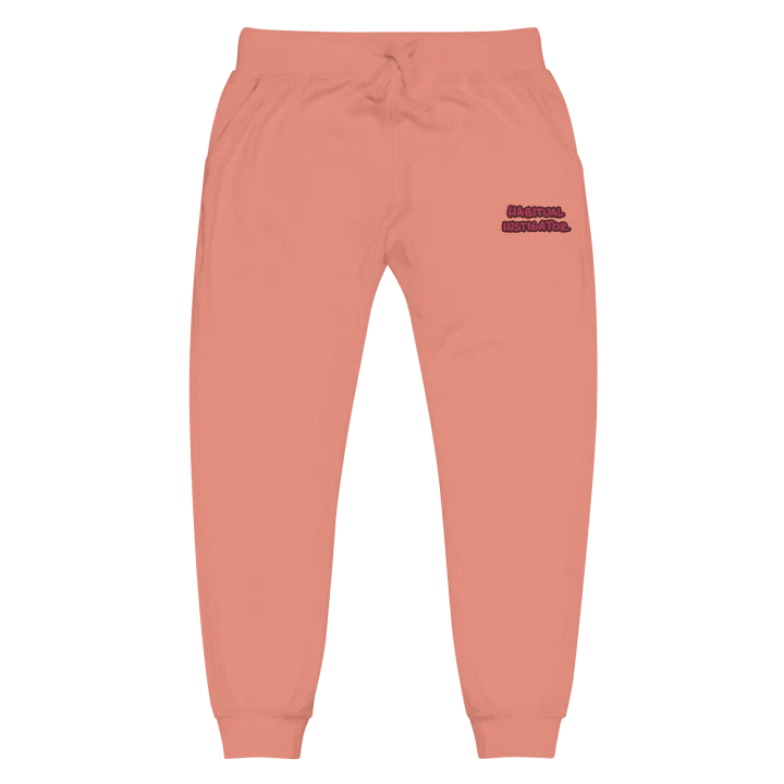 HABITUAL INSTIGATOR (rose design) embroidered fleece joggers product image (6)
