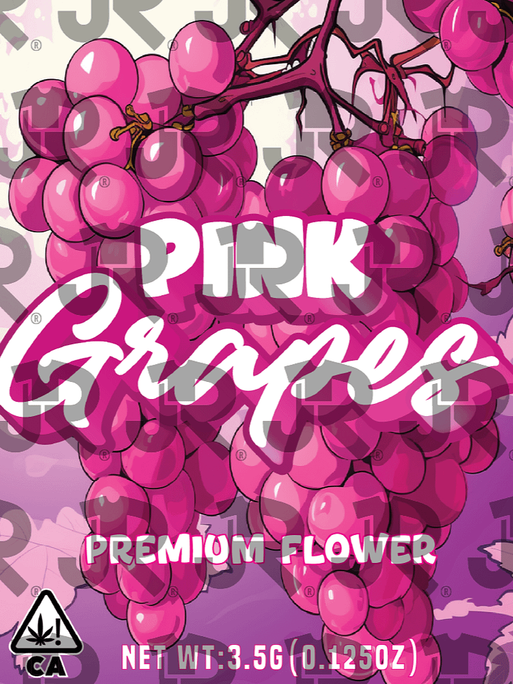 Pink Grapes (Bag Template) product image (1)