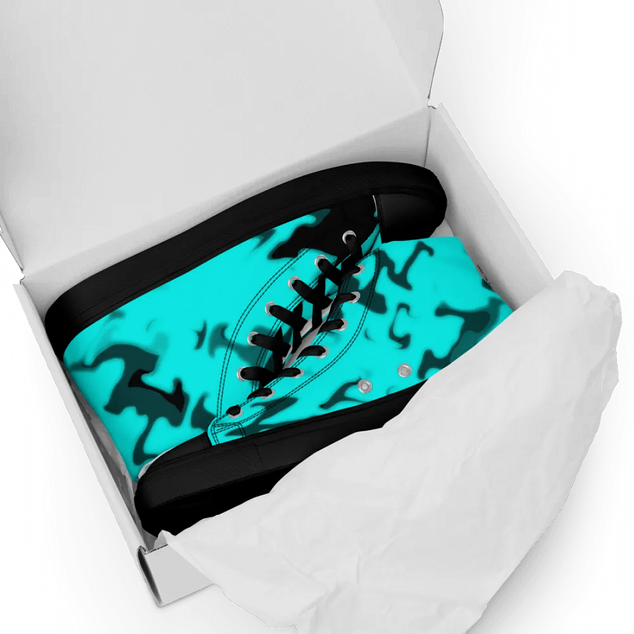 in the blue High Top Canvas shoes (womens) product image (8)