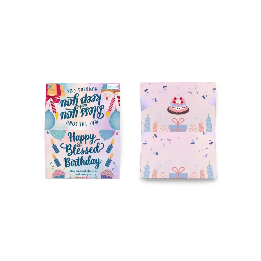 Happy & Blessed Birthday Card product image (4)