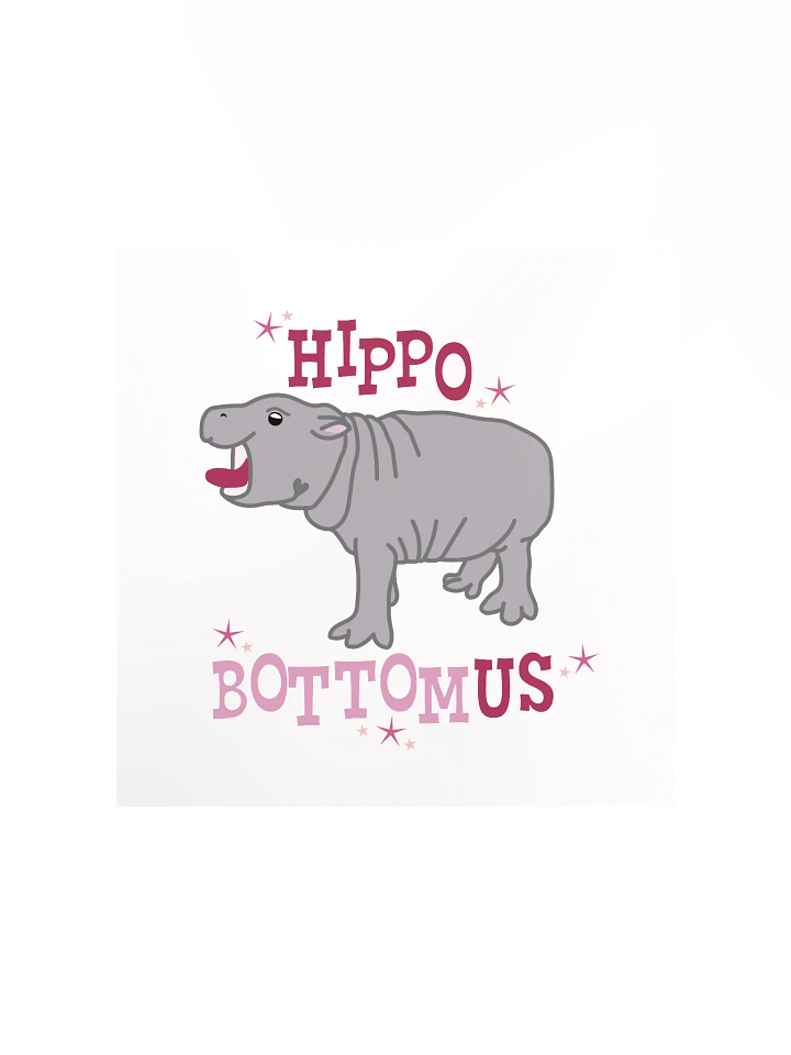 HippoBOTTOMus Print | Funny Gay Art product image (1)