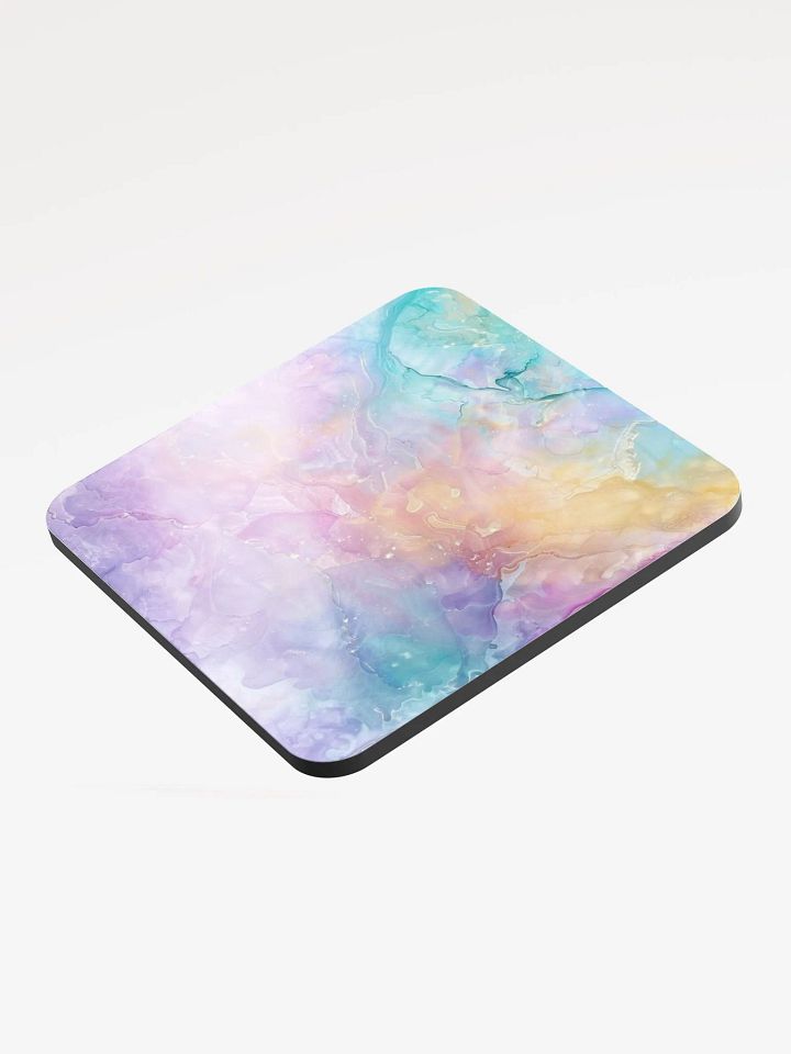 Multicolor Alcohol Ink Glossy Cork Coaster by Treasure Pie product image (2)