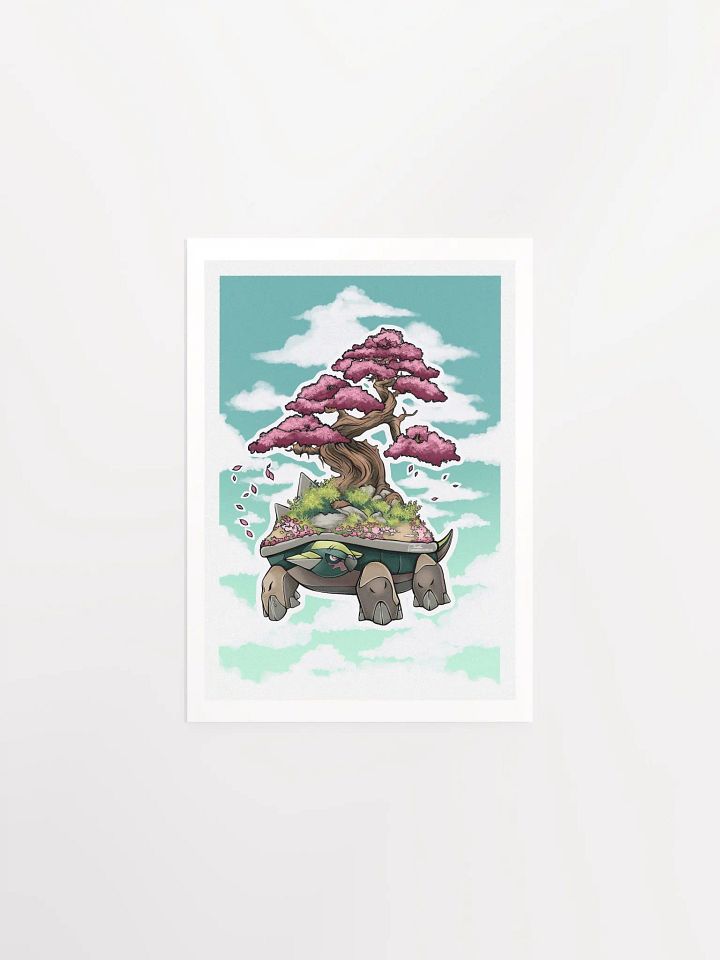 "Pink Bonsai Torterra" Matte Paper Poster product image (1)