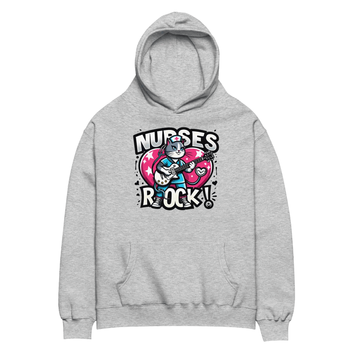 Nurse Rockstar Cat Oversized Hoodie product image (8)