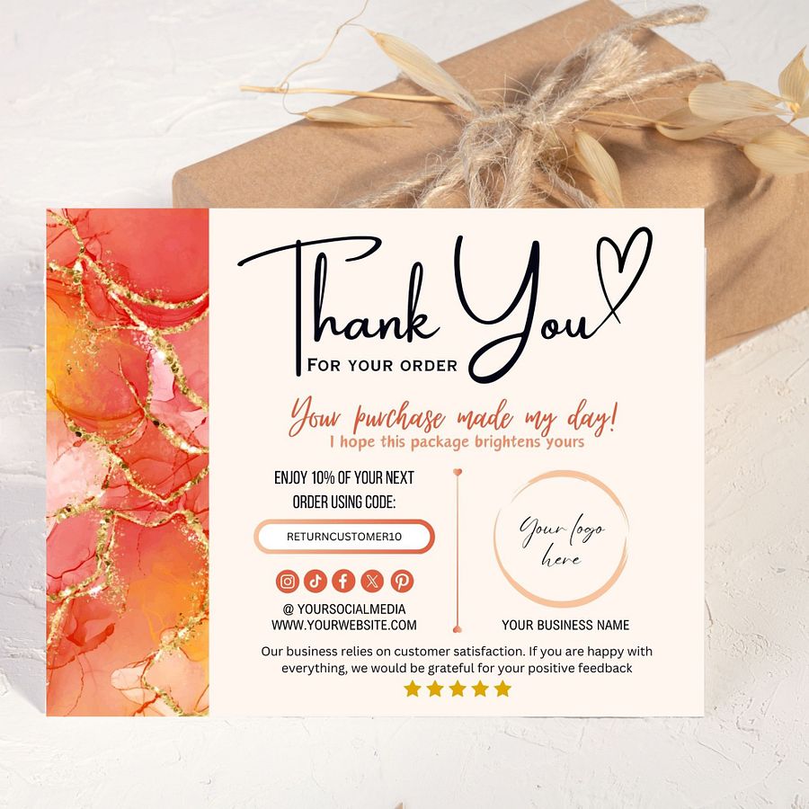 Alani - Thank You Card Template product image (3)