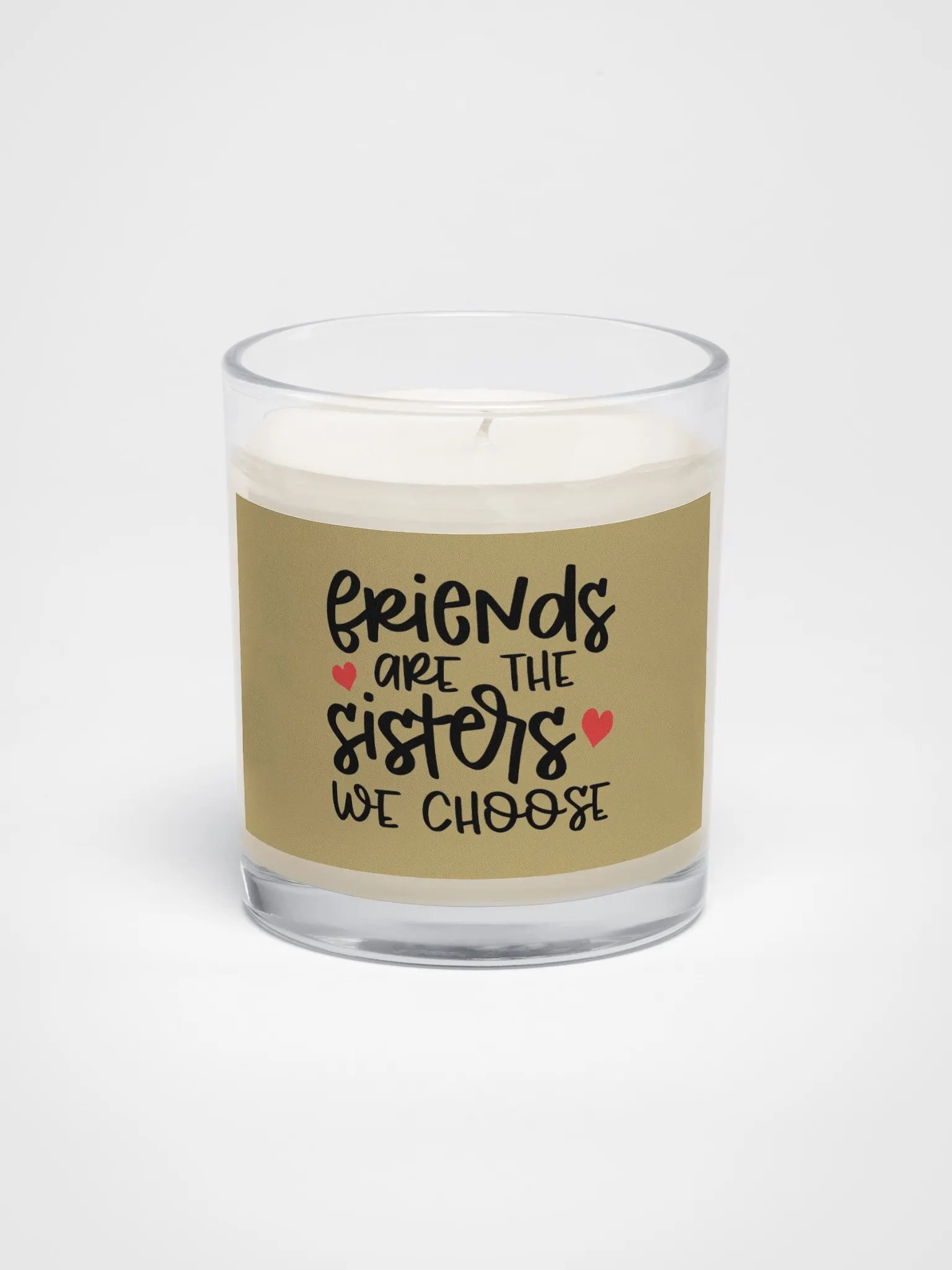 "Friends Are The Sisters We Choose" Soy Wax Candle Jar product image (1)