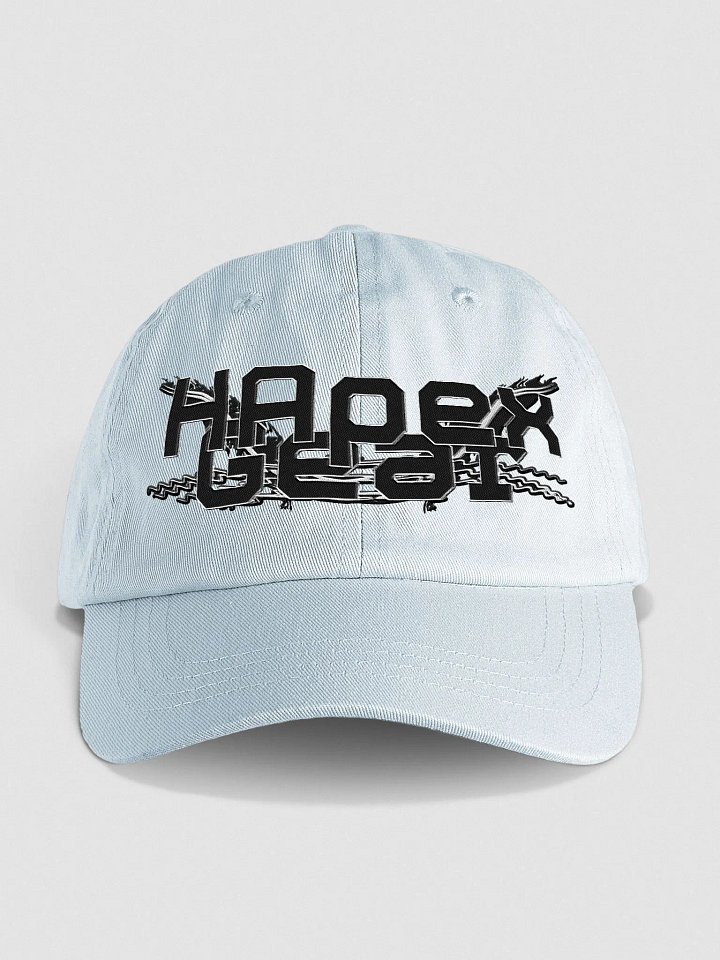Pastel Dad Hat - Embroidered - Black HApex Gear White Logo product image (1)