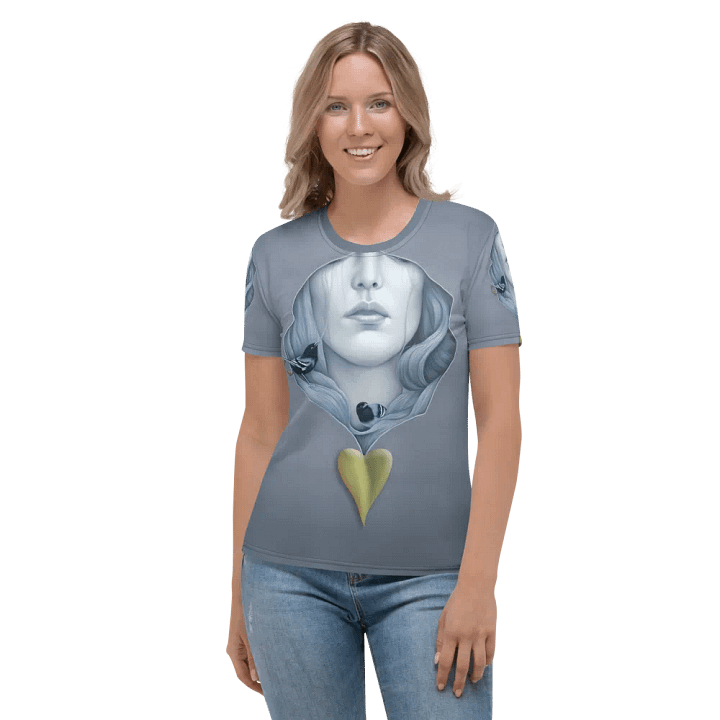 Creative face T shirt product image (2)