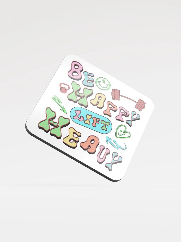 Be Happy Lift Heavy Weightlifting Coaster Set product image (2)
