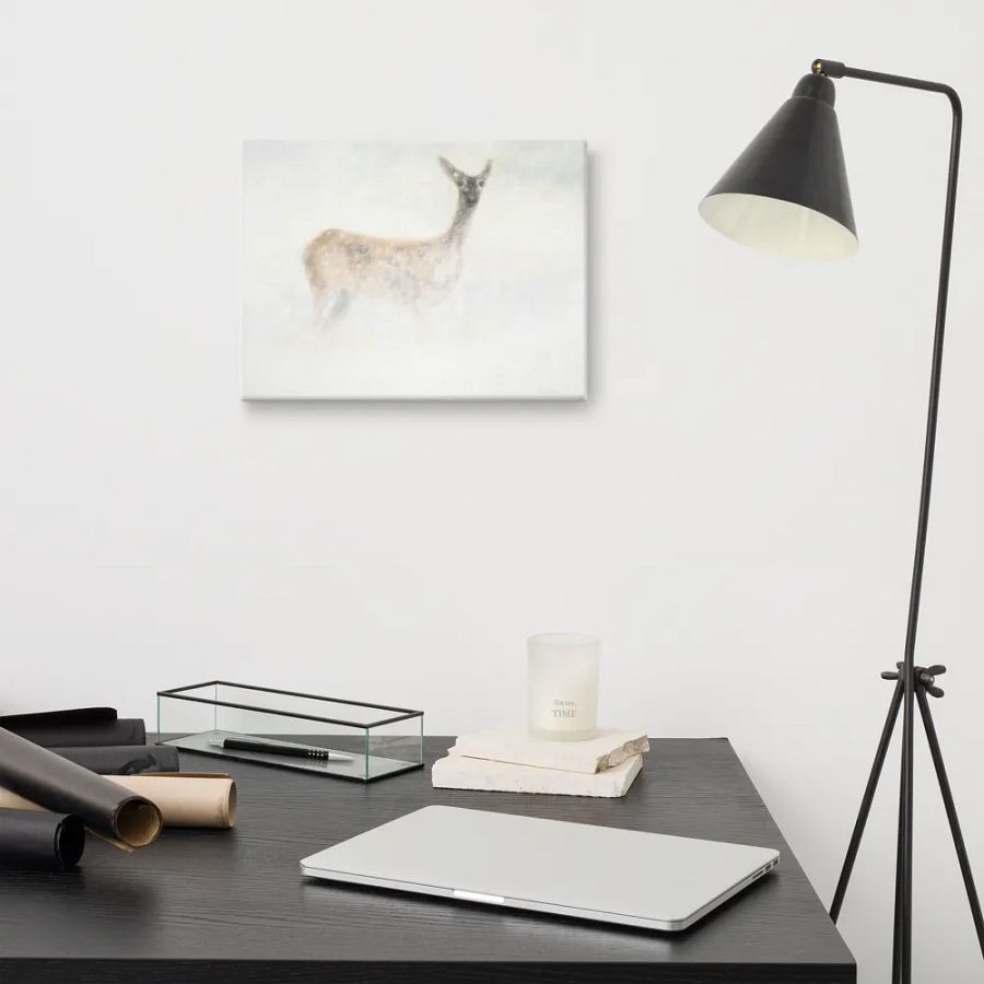 Deer In The Snow Canvas product image (11)