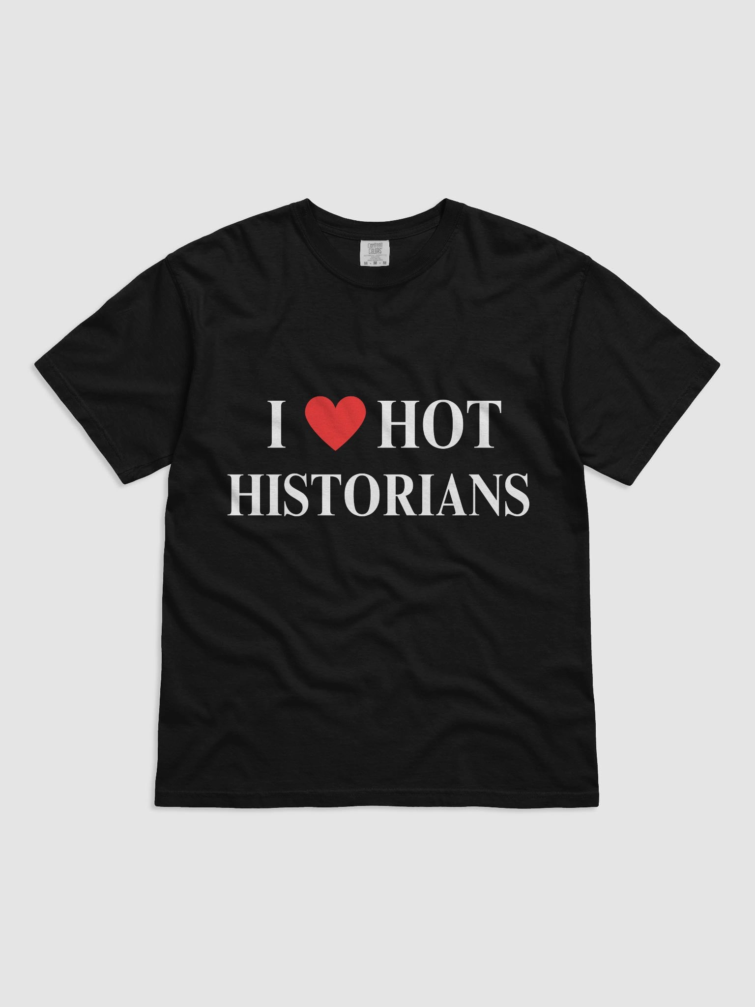 I HEART HOT HISTORIANS TEE - BLACK product image (1)