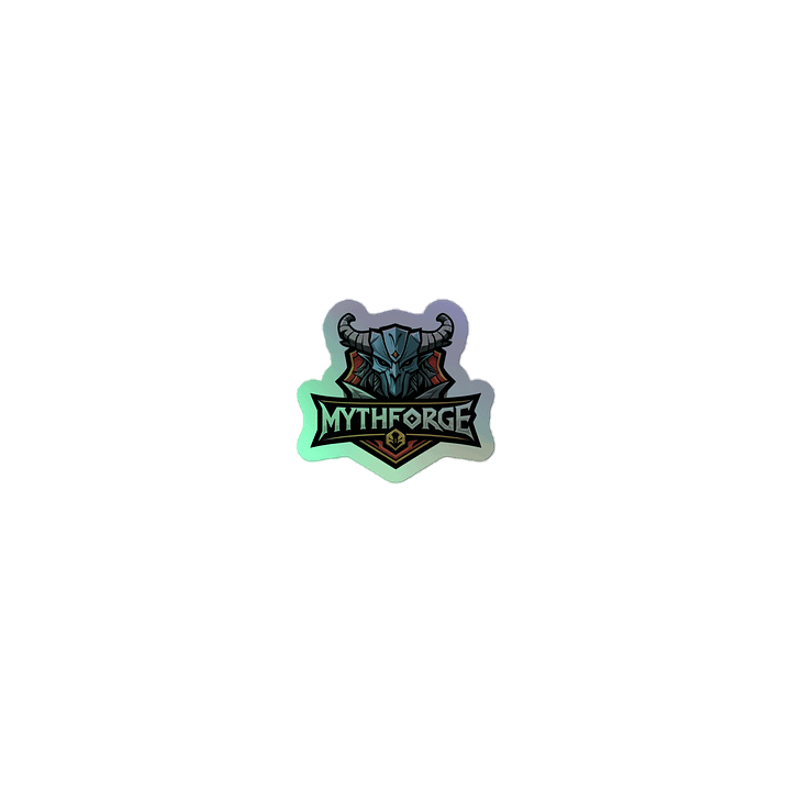 Mythforge Mythical Knight Holo logo sticker product image (1)