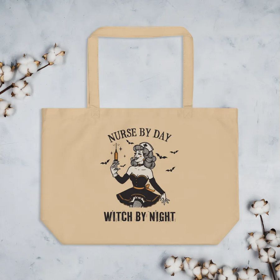 Nurse By Day, Witch By Night Tote Bag product image (3)