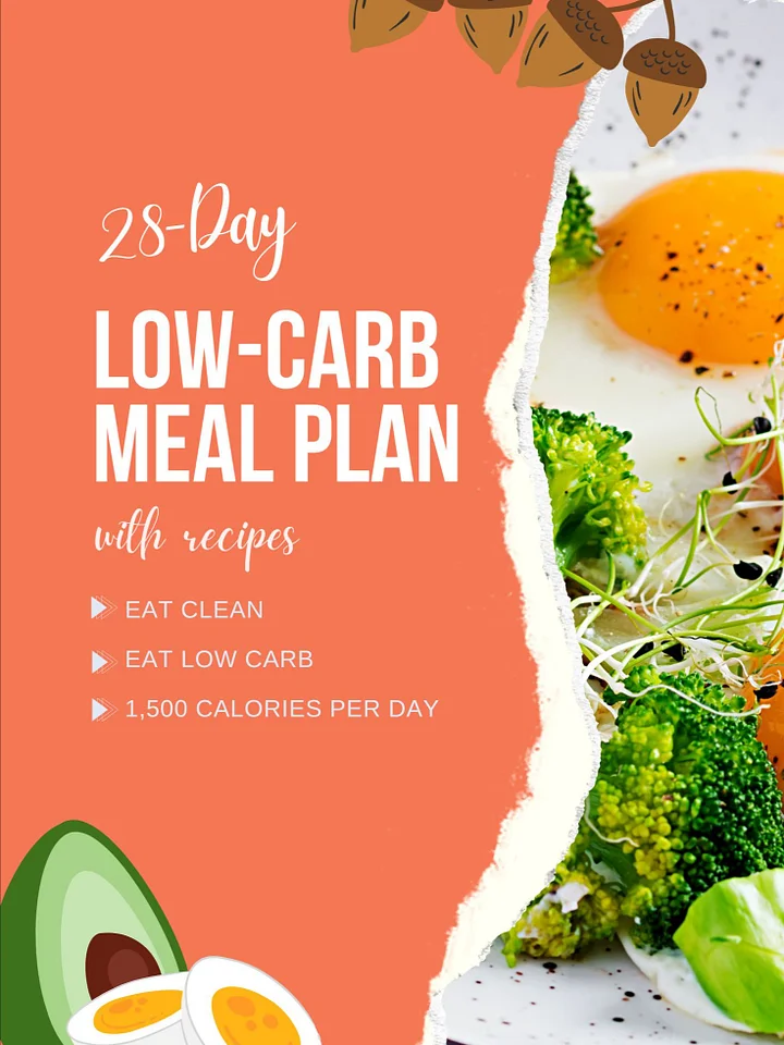 28 Day Low-Carb Meal Plan product image (1)