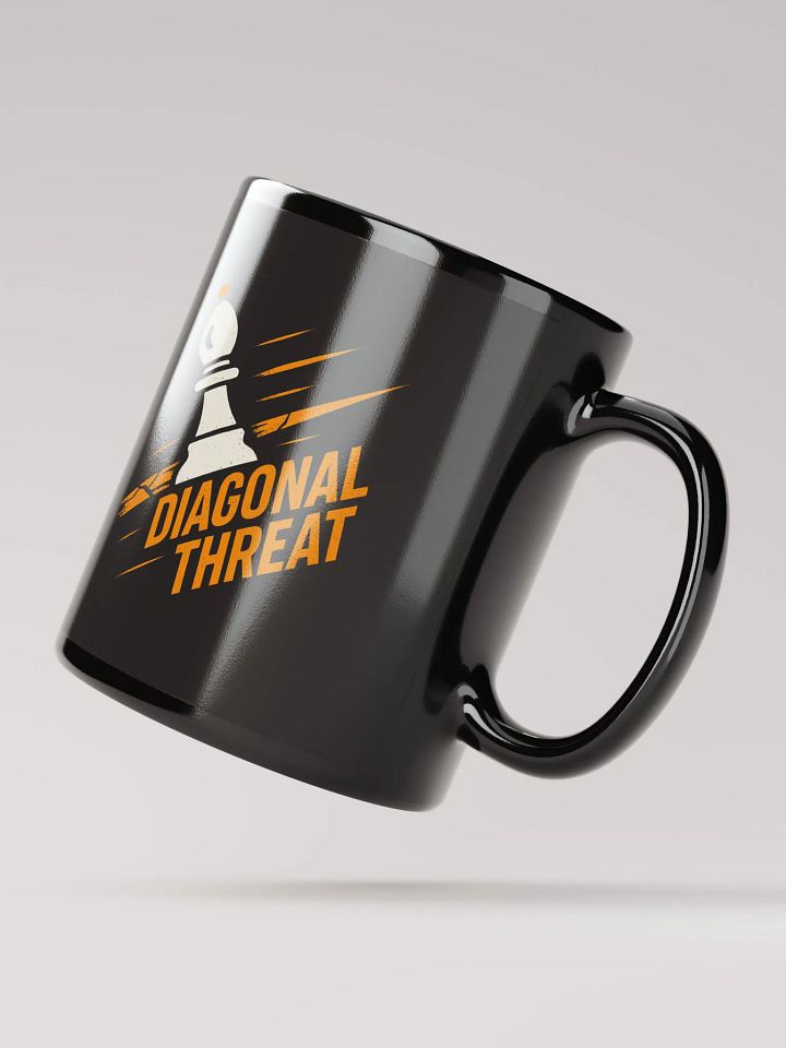 Diagonal Threat - Black Glossy Mug product image (3)