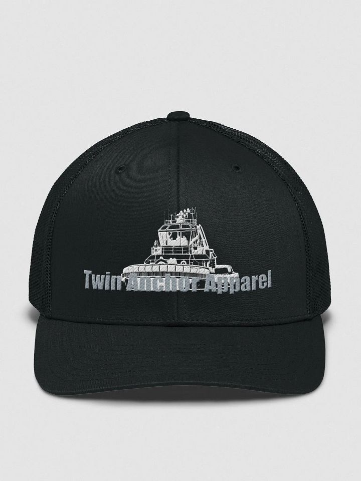 White Athena tug Richardson Trucker Hat product image (1)