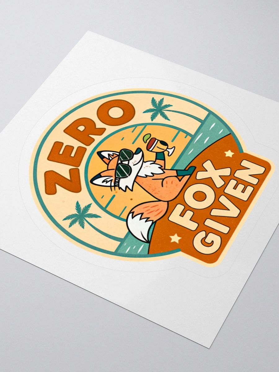 Zero Fox Given Beach Fox Kiss Cut Stickers product image (8)