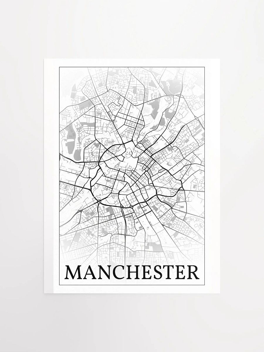 Manchester, England, city map print product image (5)