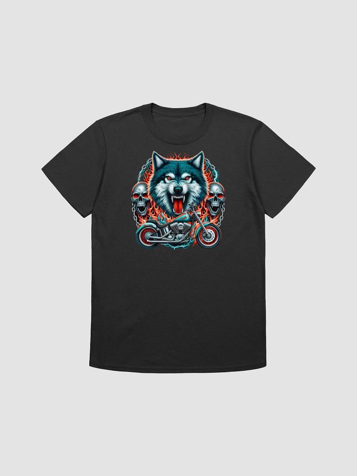 Raging Wolf Biker T-Shirt #4 product image (1)