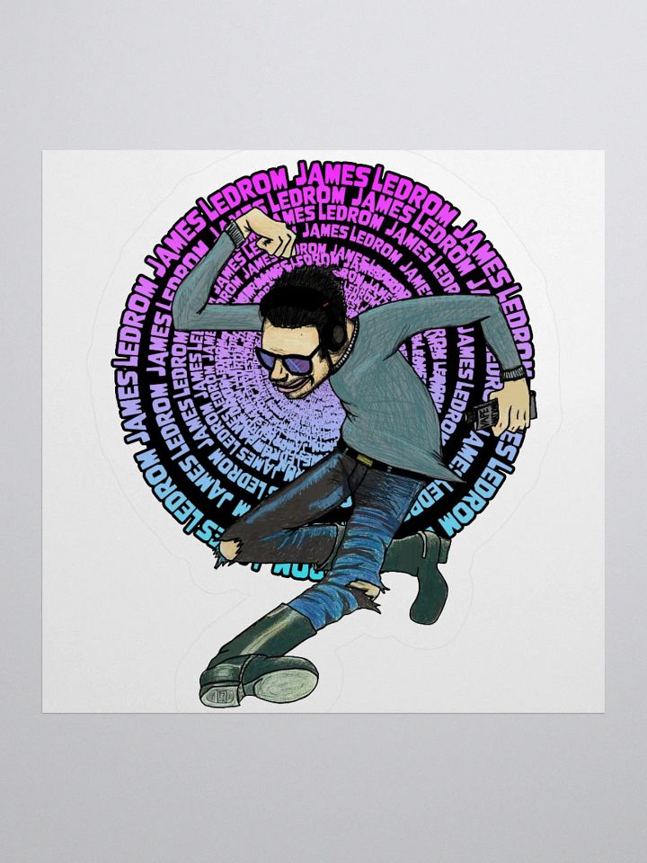 RM Brown Ledrom James Stickers product image (2)