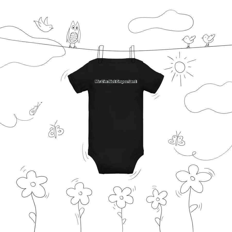 Baby Short Sleeve One Piece - Mr I'm Not Important product image (10)