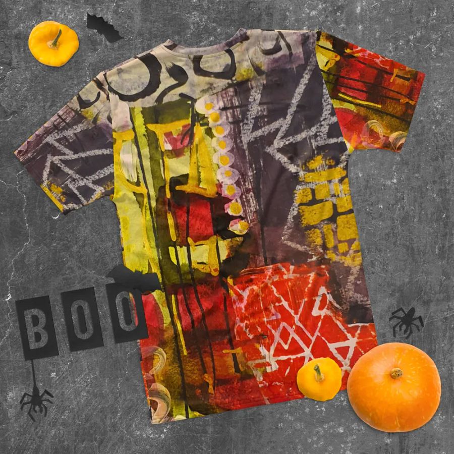 orginal mixed media painting by b.reters, all over print tshirt product image (10)