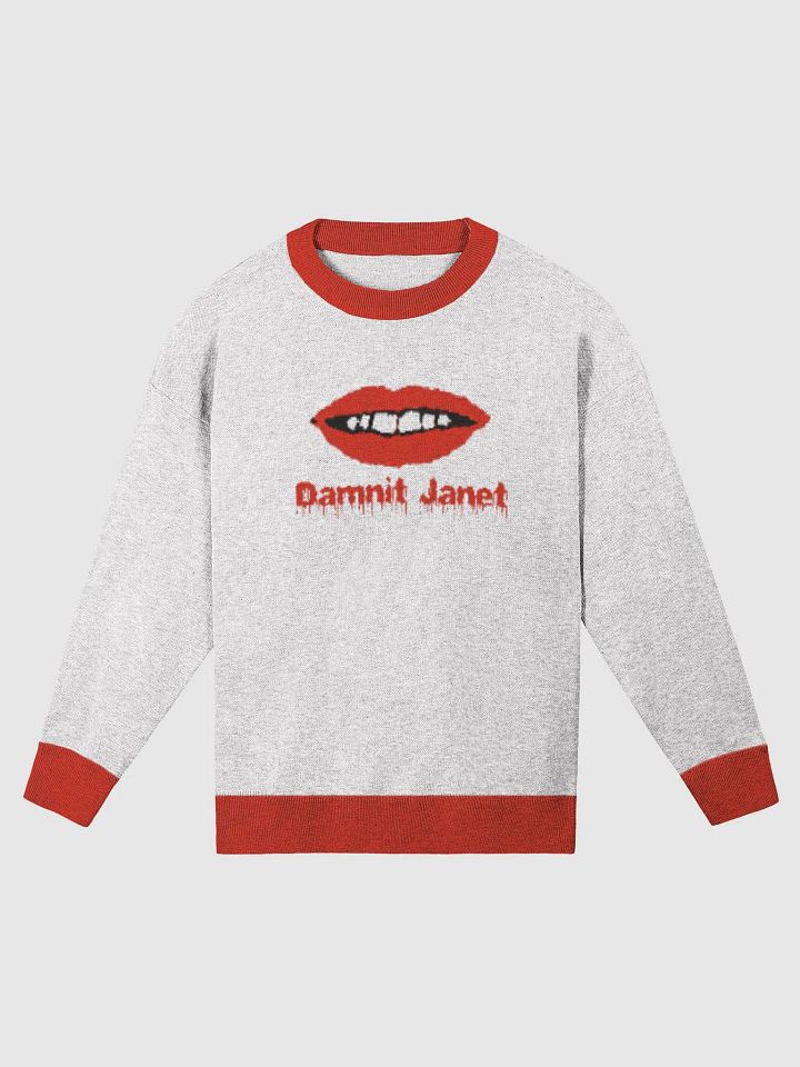 Dammit Janet Graphic Knit Sweater product image (1)
