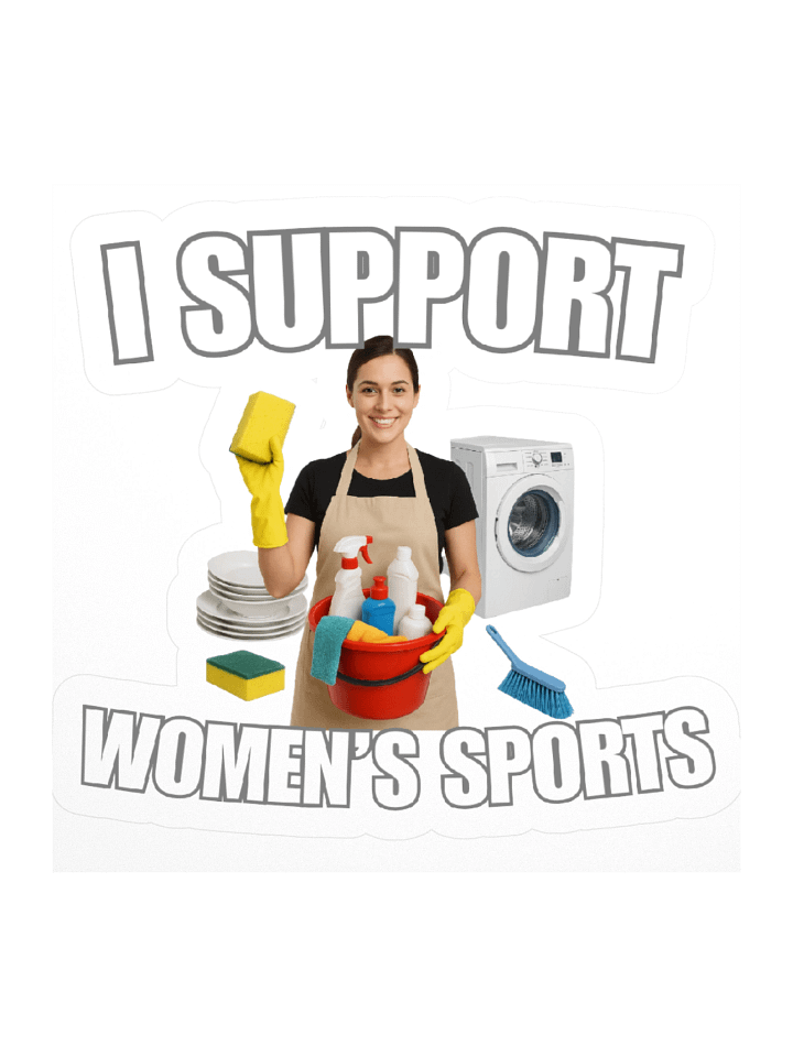 I Support Women's Sports Sticker product image (1)