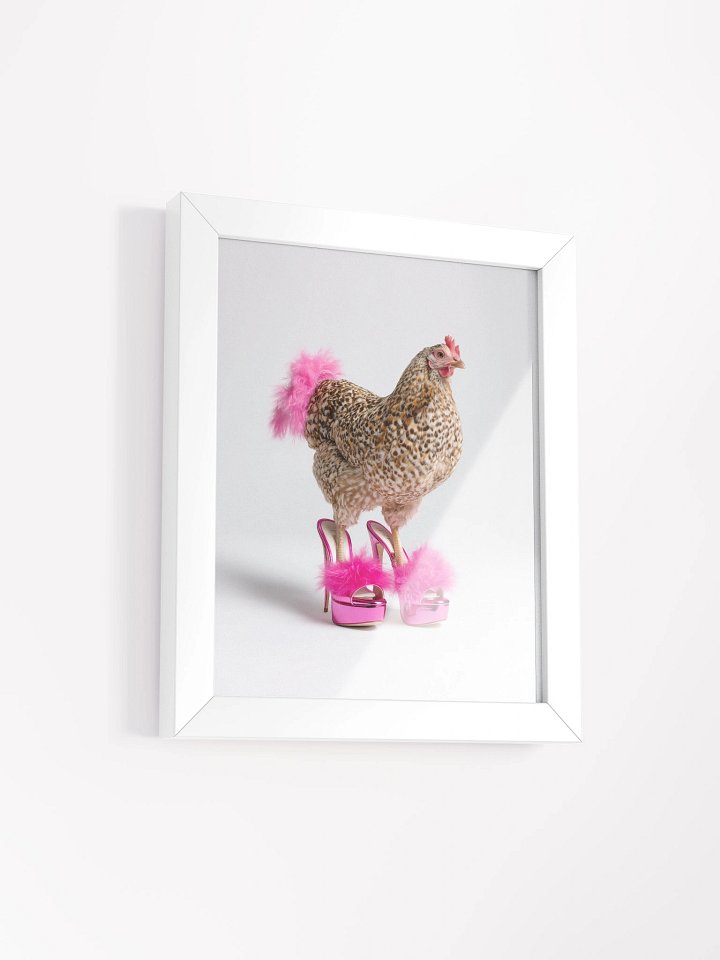 Glam Chicken - Framed High-Quality Matte Poster product image (2)