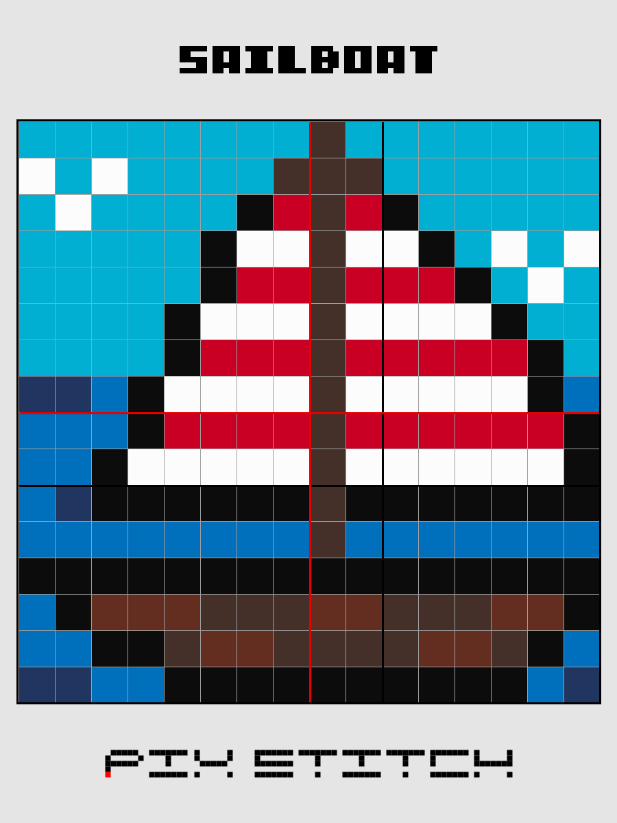 Sailboat Pixel Art product image (2)