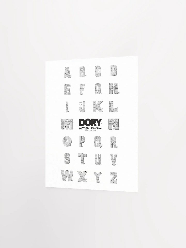 A-Z Alphabet Floor Plan Poster product image (2)
