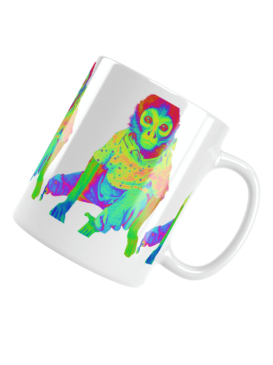 Taza Psicodélica Mono Blanco Brillante product image (10)