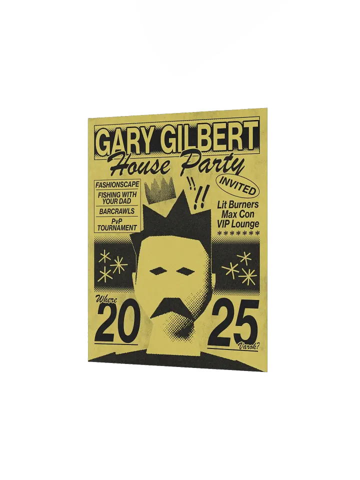 Gary's 2025 POH Party Poster - LIMITED EDITION product image (2)