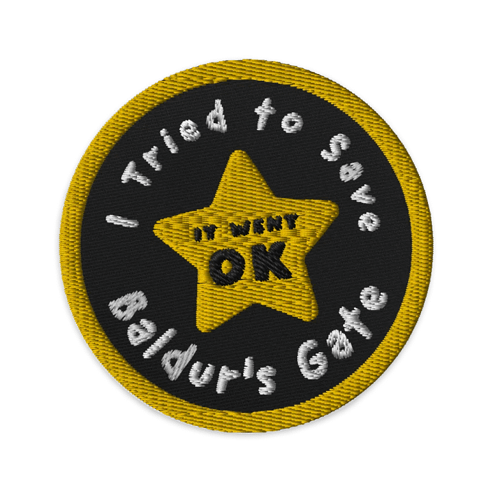U Tried - Baldur's Gate Badges Patch product image (1)