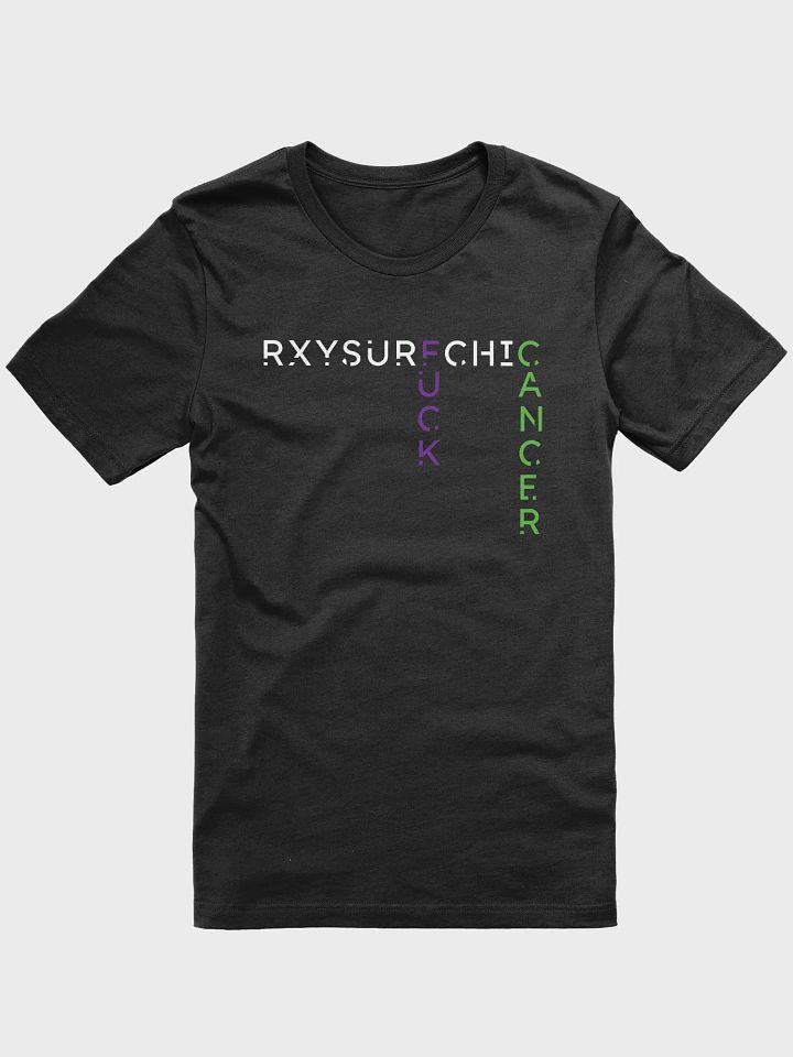 [charity] FUCK CANCER - purple accent shirt product image (1)