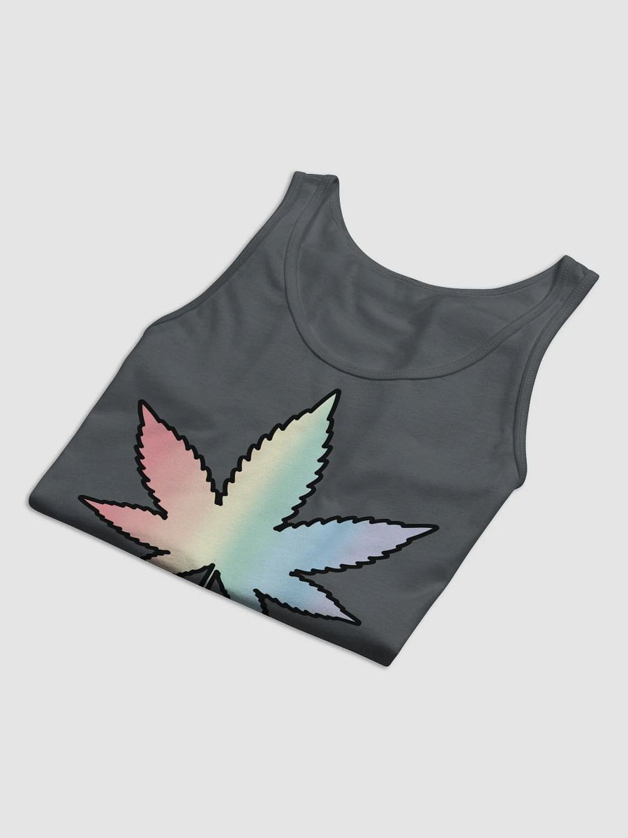 Pastel Rainbow Weed Leaf Tank product image (29)