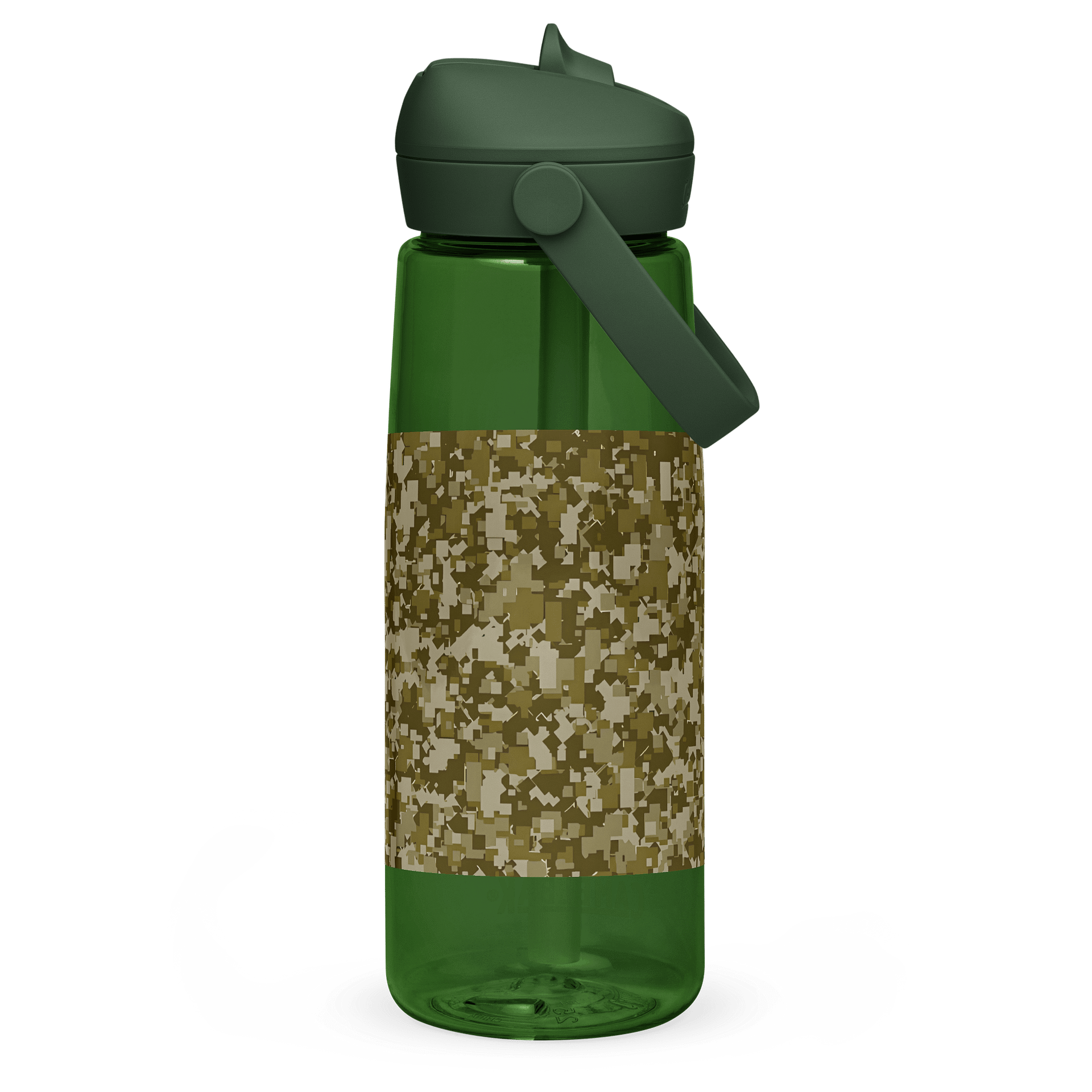Pixelated Camo Flip Straw Water Bottle product image (2)
