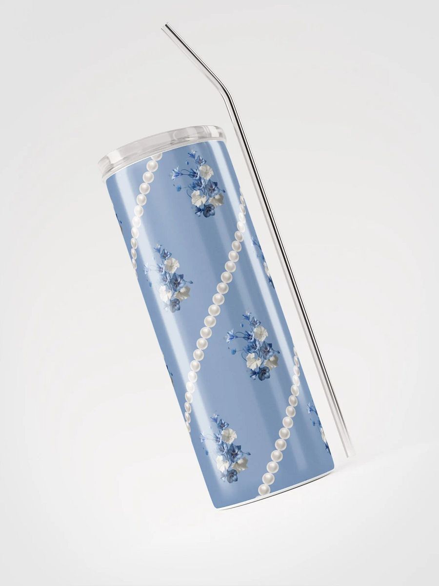 Blue Floral Stainless Steel Tumbler product image (3)