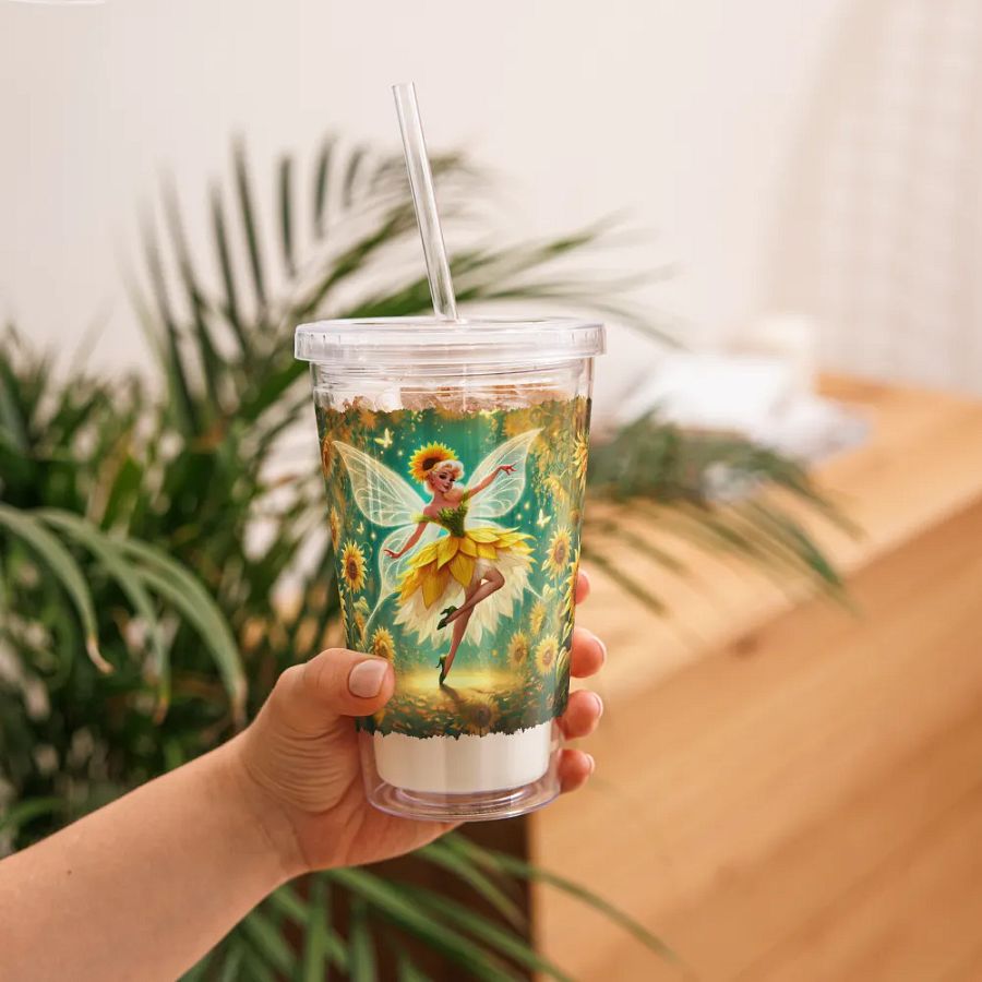 Sunflower Fairy Double Wall Tumbler product image (11)
