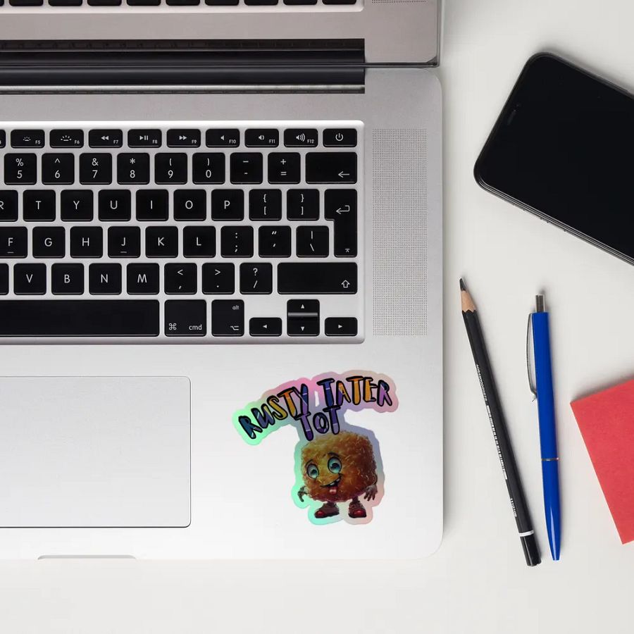 Rusty Tater Tot Holographic Sticker product image (10)