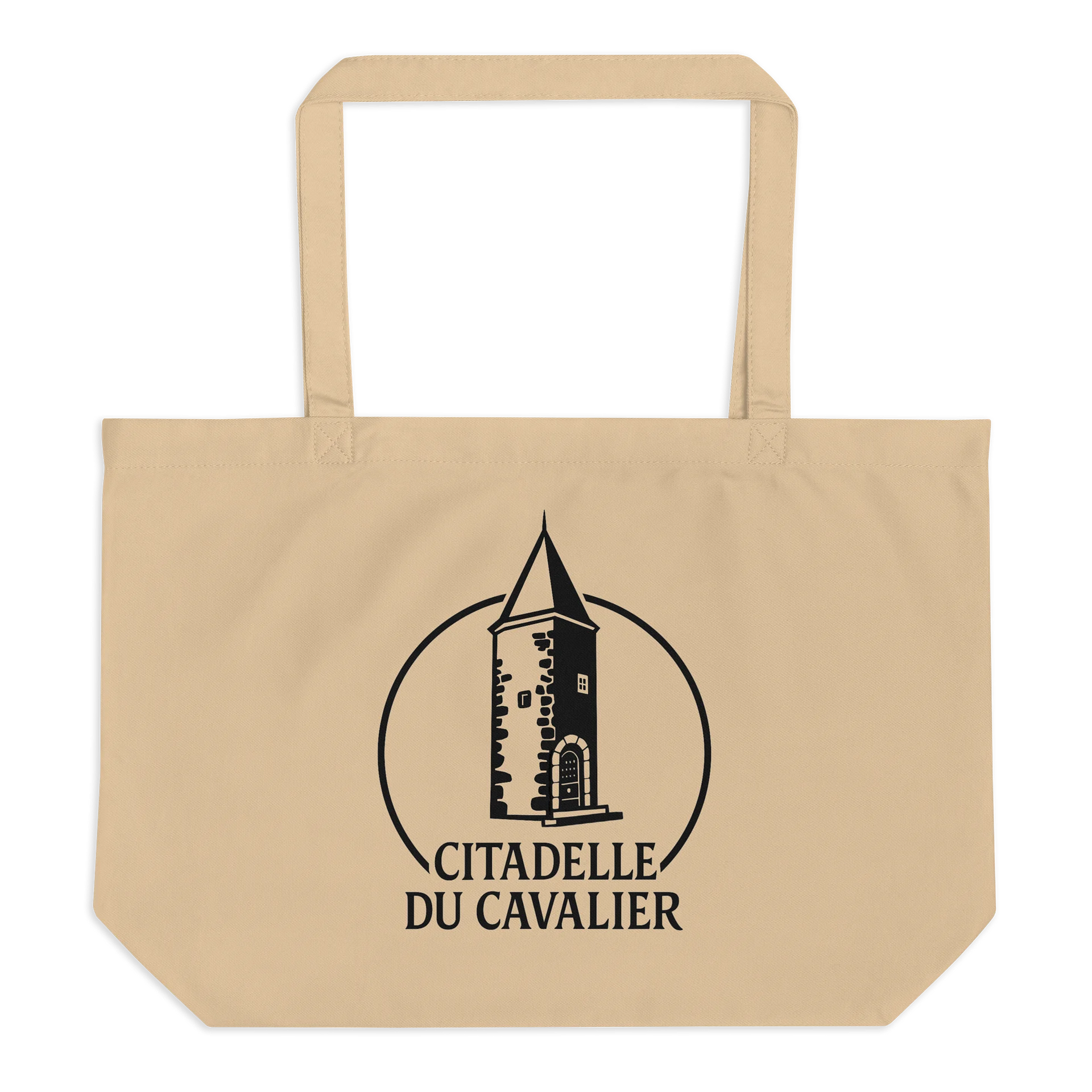 Organic Cotton Twill Tote Bag with Citadelle du Cavalier Tower product image (1)