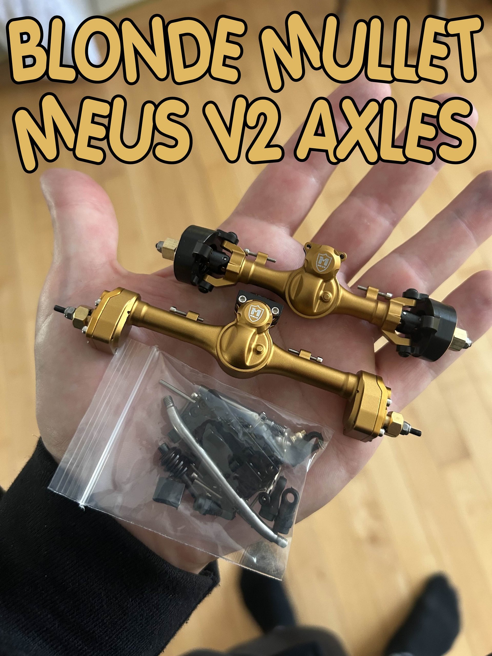 BLONDE MEUS MULLET AXLES (portal rear) product image (1)